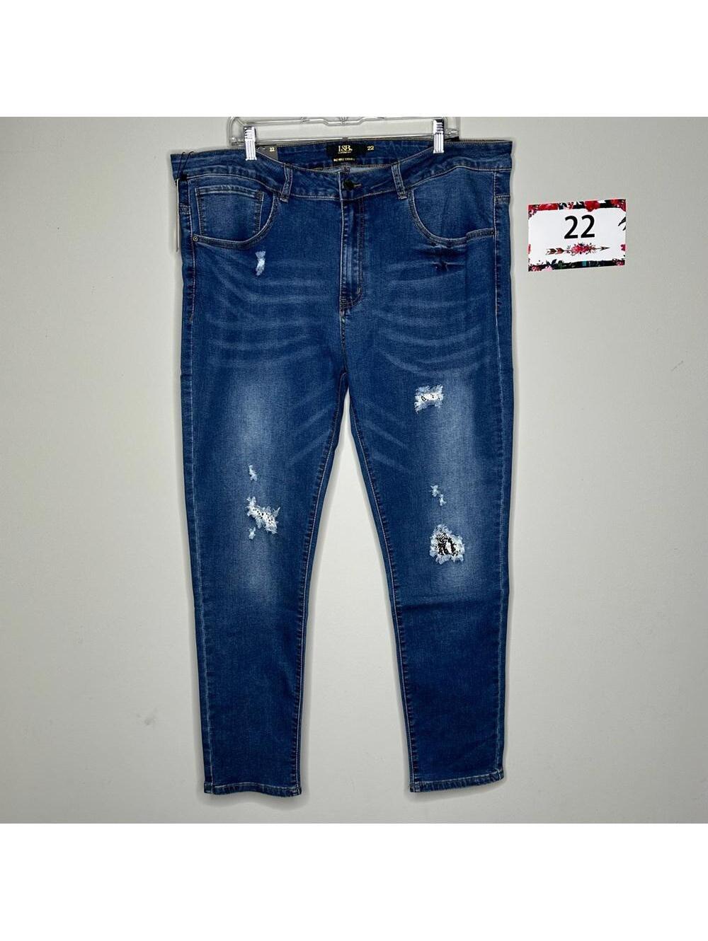 L&B size 22 mid rise skinny jeans snake print patch denim